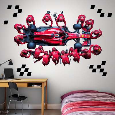 Design falmatrica tinédzsereknek - Formula 1 Pit stop