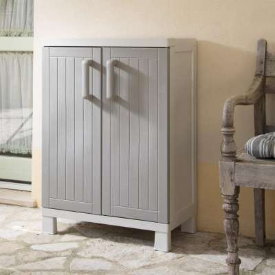 Woody mid alacsony műanyag szekrény