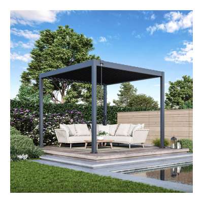 Bioklimatikus pergola acélból, U Design, 3x3 m