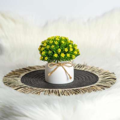 Műnövény dekoráció - apró virág - 3 féle - 18 x 8,5 cm