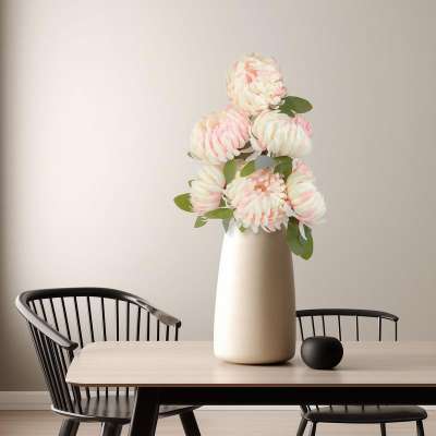 Műnövény dekoráció - krizantém - rózsaszín - 12 x 58 cm