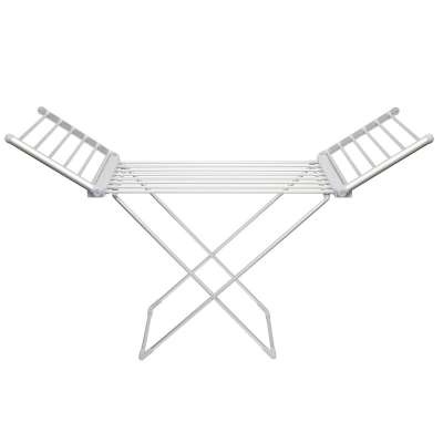 Home FTW11 Fűtött, elektromos ruhaszárító, 230 W, alumínium, összecsukható, 50 °C állandó hőmérséklet, vízálló kapcsoló, IPX2