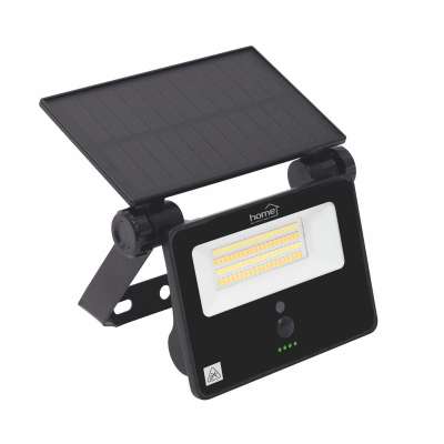HOME FLP1101SOLAR napelemes LED reflektor, 28 db SMD LED, 1100 lumen, 3 féle színhőmérséklet, mozgásérzékelő, távirányító, IP65