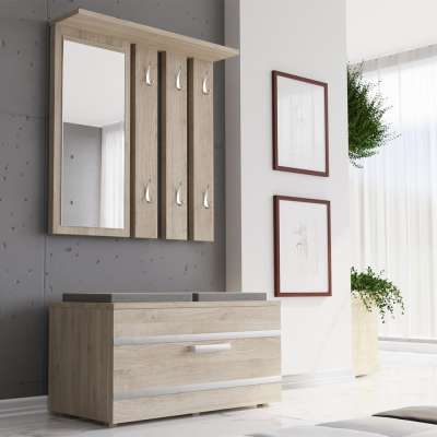 Odell Opal előszobafal, 85x45x35 cm, sonoma