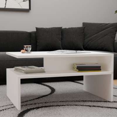 Drohmo Boston dohányzóasztal, 90x45x60 cm, fehér