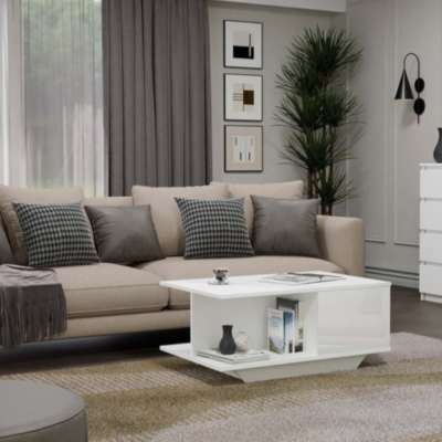 Drohmo Denver dohányzóasztal, 60x42x90 cm, fehér