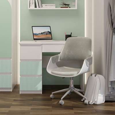 Drohmo MIX Mijas ARTEO íróasztal bal oldali tárolókkal, 98x76x51 cm, fehér-mentazöld