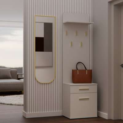 Kashar Na Buty Duo előszoba szekrény fogassal, 50x124x35 cm, kasmír