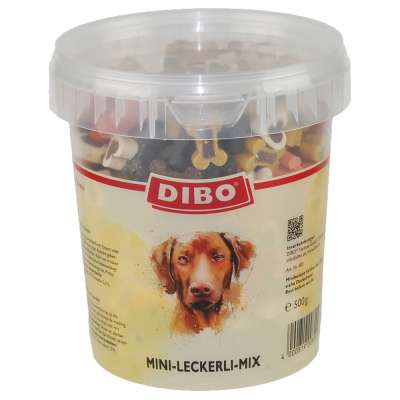 500g Dibo Mini snackmix vödörben kutyasnack