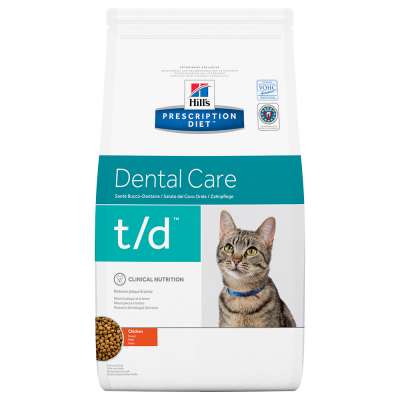 1,5kg Hill's Prescription Diet t/d Dental Care csirke száraz macskatáp
