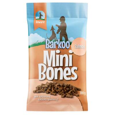 200g Barkoo Mini Bones szárnyas (semi-moist) 200 g kutyasnack- Lazaccal
