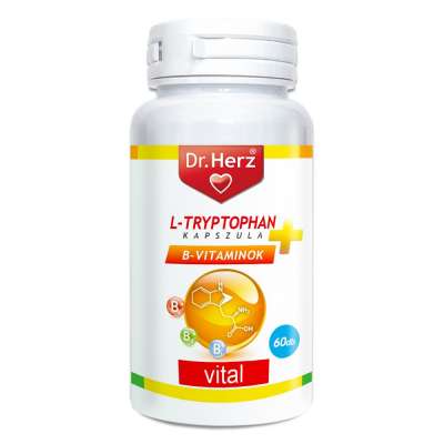 DR Herz L-Tryptophan + B-vitaminok 60 db kapszula #ÉM