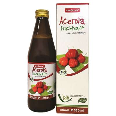 Medicura Acerola 100 százalékos Bio gyümölcslé 330 ml