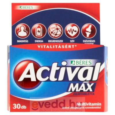 Béres Actival Max Filmtabletta 30Db