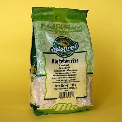 Biopont bio fehér rizs hosszúszemű 500 g