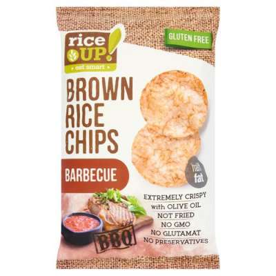 Rice Up barna rizs chips barbecue ízű 60 g