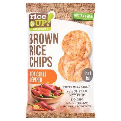 Rice Up barna rizs chips csípős chili ízű 60 g