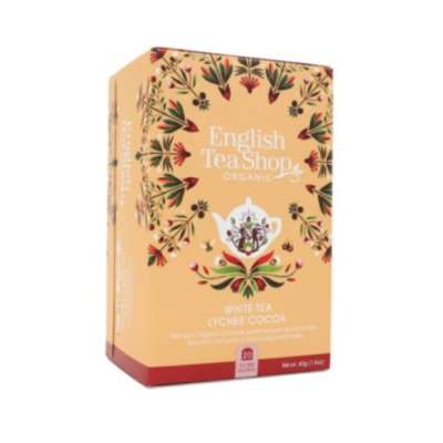 Ets bio 20 fehér tea licsivel és kakaóbabbal 20x2 g 40 g