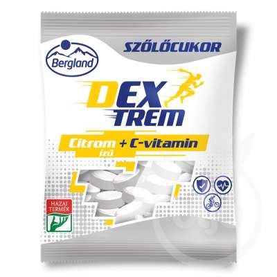 Dextreme szőlőcukor - citrom ízű + C-vitamin 70 g