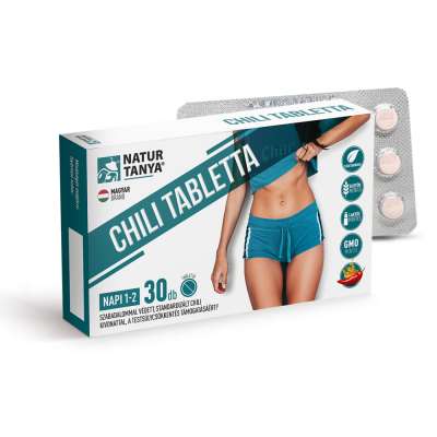 Naturtanya zsírégető csomag chili tabletta+gél 200 ml+30 db