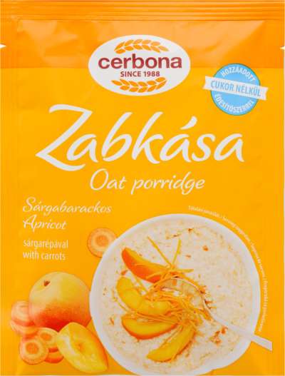 Cerbona zabkása sárgabarackos 50 g