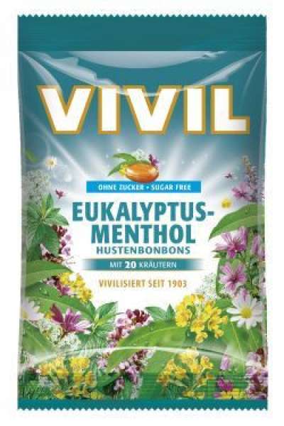 Vivil cukormentes mentolos eukaliptuszos torokcukor 60 g