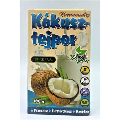 TRIGRAMM KÓKUSZTEJPOR KAZEINMENTES 100G