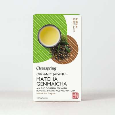 Clearspring bio japan matcha genmaicha tea 20x1,8 g 36 g