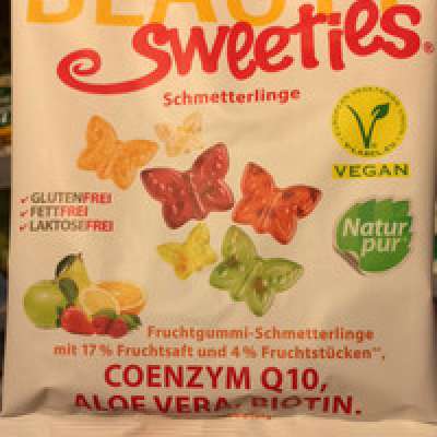 Beauty Sweeties gluténmentes vegán gumicukor pillangók 125 g