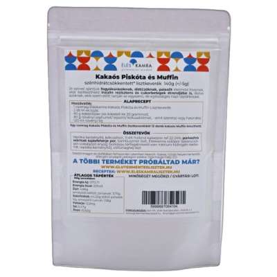 Éléskamra Kakaós piskóta és muffin 140g (csokis proffin) lisztkeverék