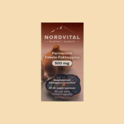 Nordvital fermentált fekete fokhagyma kapszula 60 db