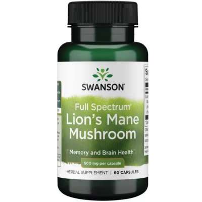 SWANSON LION'S MANE MUSHROOM Süngomba kivonat 500 mg/60 db