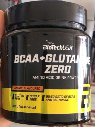 BiotechUSA BCAA+Glutamine Zero 480g narancs
