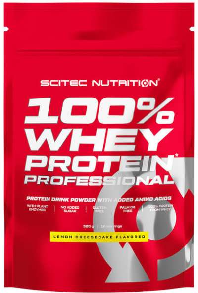 SciTec 100% Whey Protein Professional 500g citrom-sajttorta