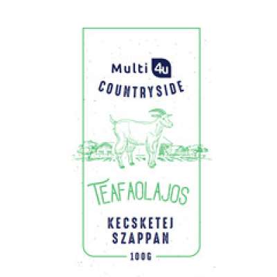 Multi 4u countryside kecsketej szappan teafaolajos 100 g