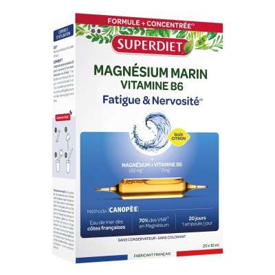 SUPERDIET AMPULLA MAGNÉZIUM B6-VITAMIN