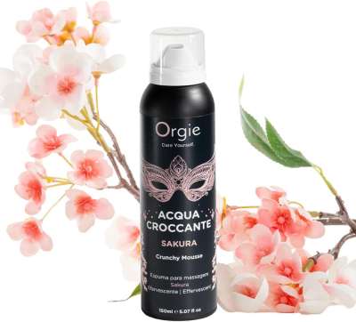 Orgie Acqua Croccante - masszázs hab - cseresznyevirág (150ml)