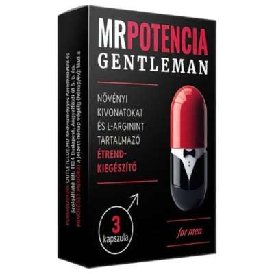 MRPOTENCIA Gentlaman - étrend-kiegészítő kapszula férfiaknak (3db)