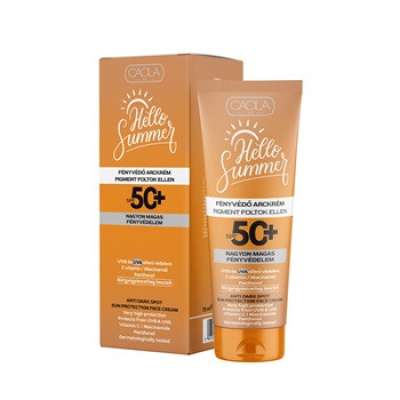 Caola hello summer fényvédő arckrém pigment foltok ellen spf50+ 75 ml