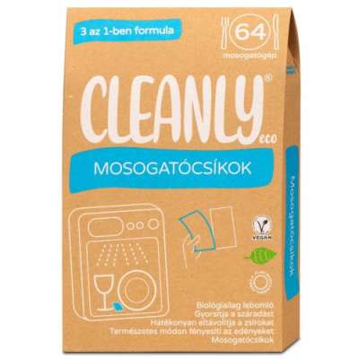 Cleanly eco mosogatócsíkok 3 az 1-ben formula 64 db