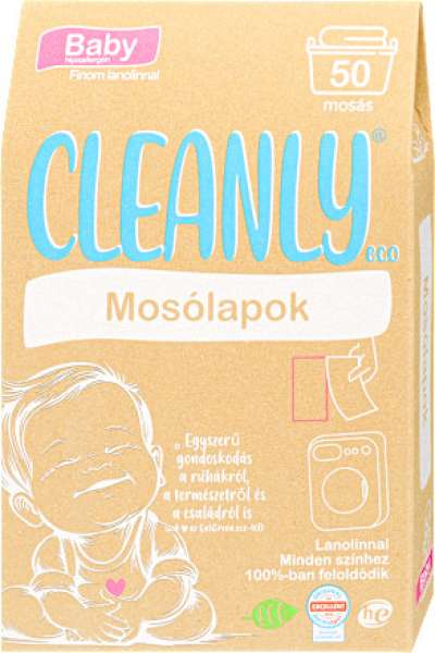 Cleanly eco mosólapok baby lanolinnal 50 db
