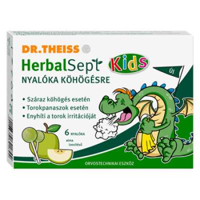 Dr.theiss herbalsept nyalóka köhögésre alma ízesítésű 6 db