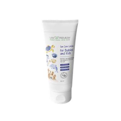 Uw premium sun care lotion for babies and kids spf50 150 ml