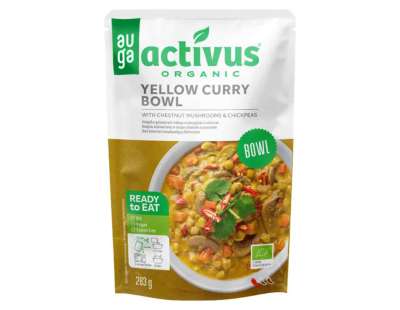 Activus Bio curry tál gombával&csicseriborsó 283g