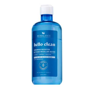 Biobalance hello clean ceramide booster kétfázisú micellás víz ceramiddal minden bőrtípusra 500 ml