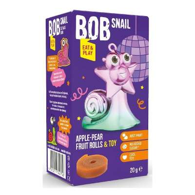 Bob Snail gyümölcstekercs alma-körte eat and play 20 g