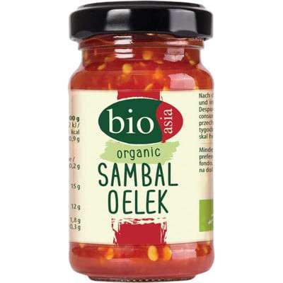 Bioasia bio sambal oelek, chilli relish 110 g