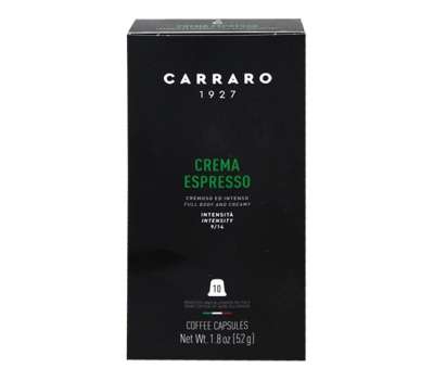 Carraro crema espresso premium kávékapszula nespresso kompatibilis 10 db