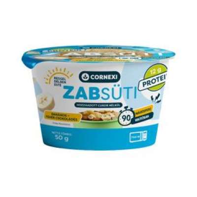 Cornexi zabsüti hozzáadott cukor nélkül, banános fehércsokoládés, édesítőszerrel és fehérjével 50 g