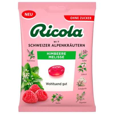 Ricola cukorka málna-citromfű zacskós 75 g